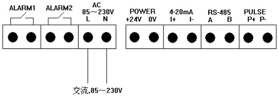 實驗室氣體質量流量計交流電接線圖